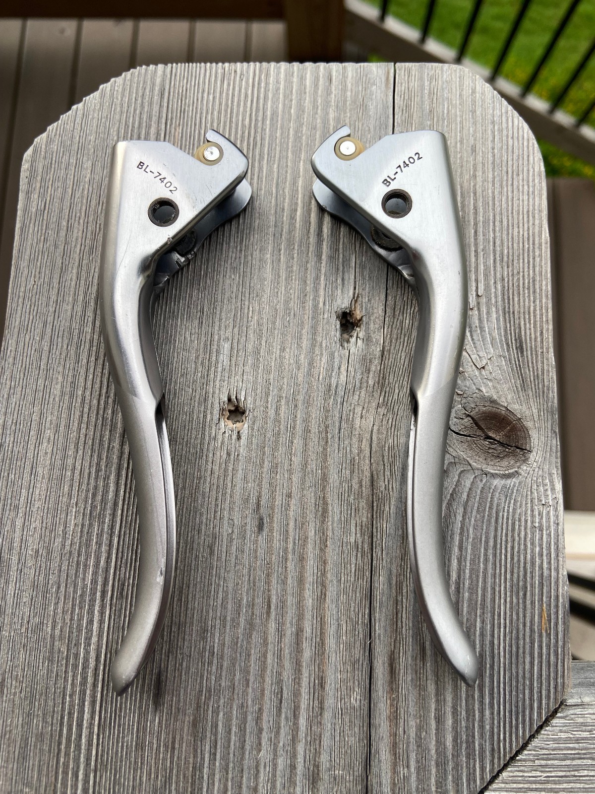 Shimano Dura-Ace BL-7402 Brake Lever Blades Pair Silver Parts Only