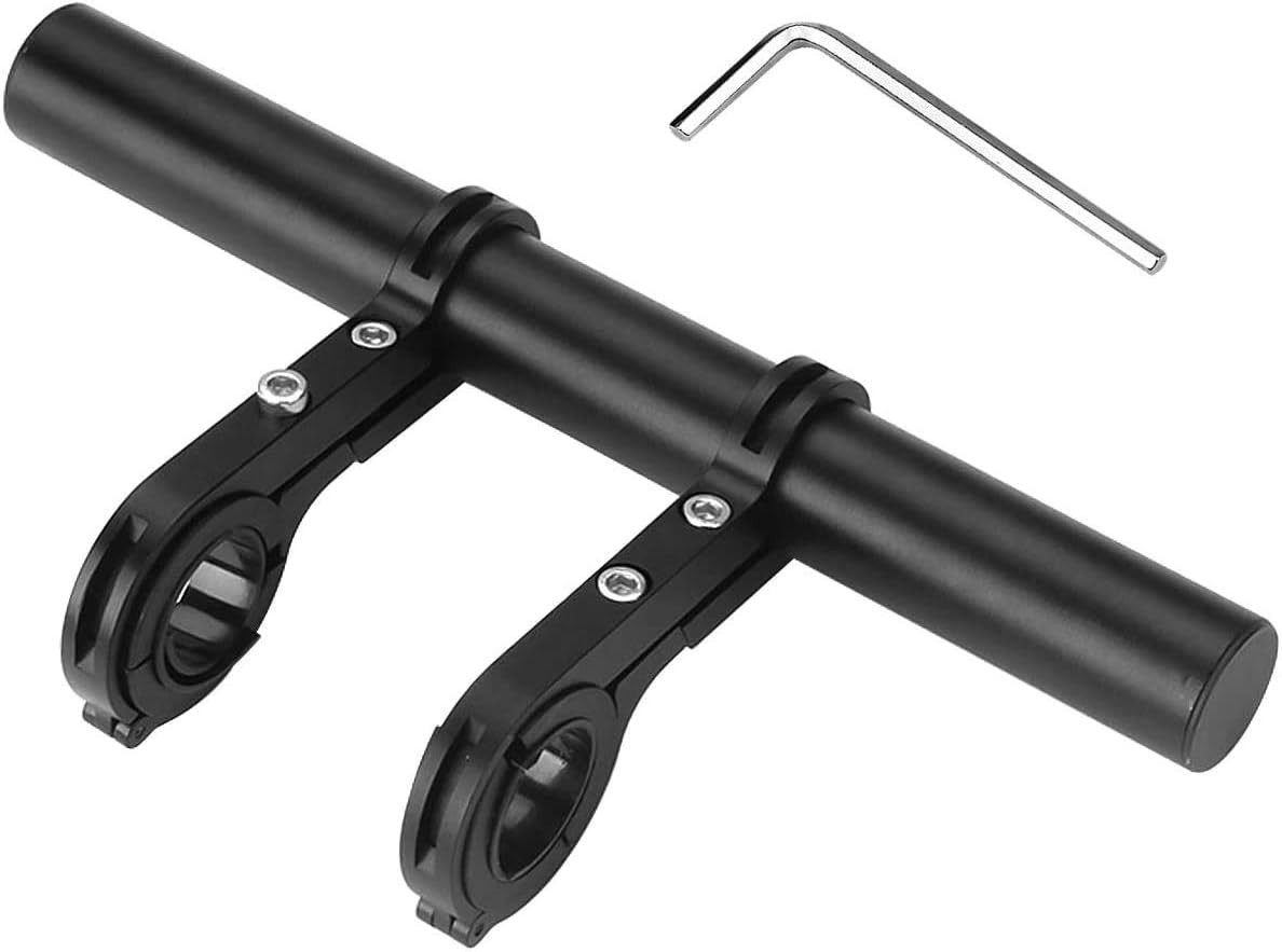 20cm Aluminum Alloy Bicycle Handlebar Extension – Secure Mounting for Lights