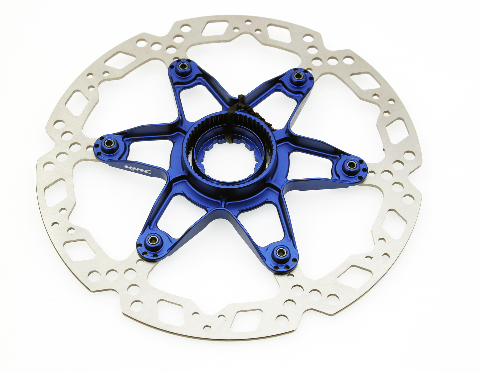 Juin Tech RT01 Blue Centerlock Floating Rotors 160/140mm Pair Road Bike Upgrade