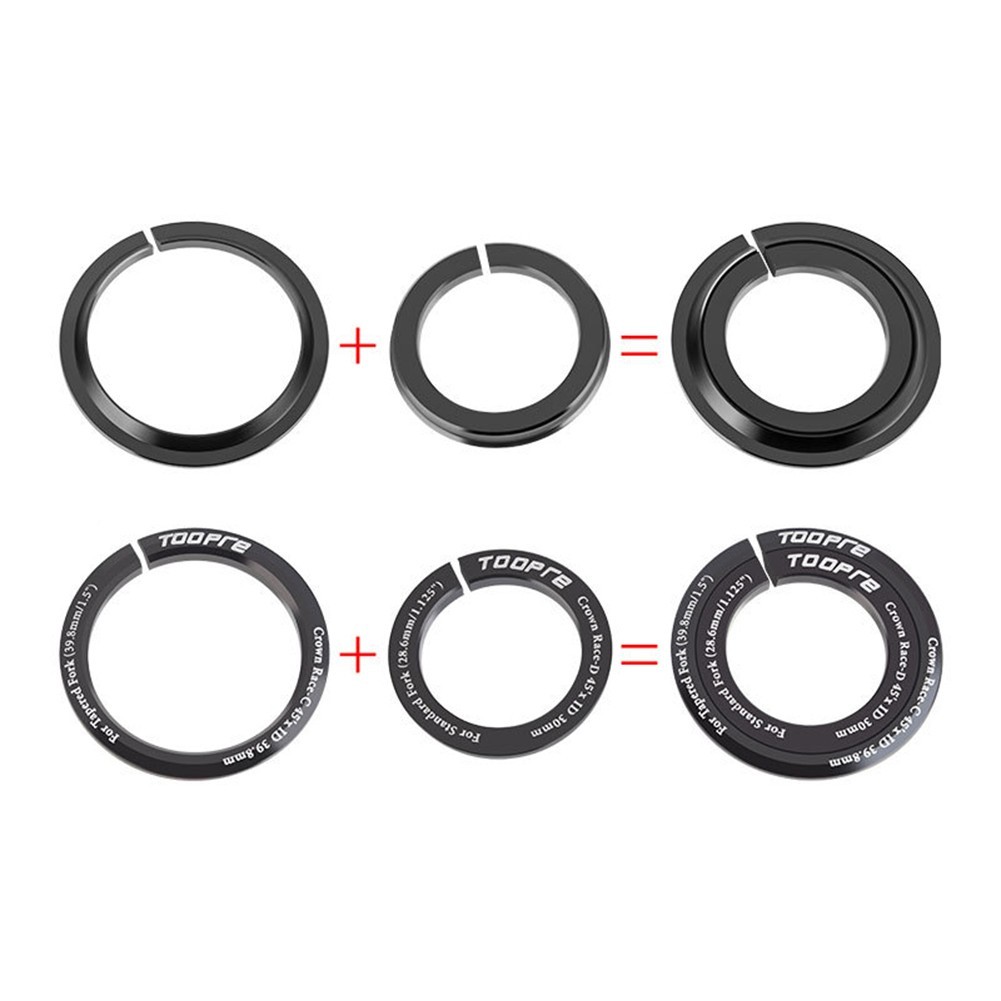 1pc 1.5in Aluminium Alloy Steerer Tube Adapter Headtube Reducer Straight Tapered