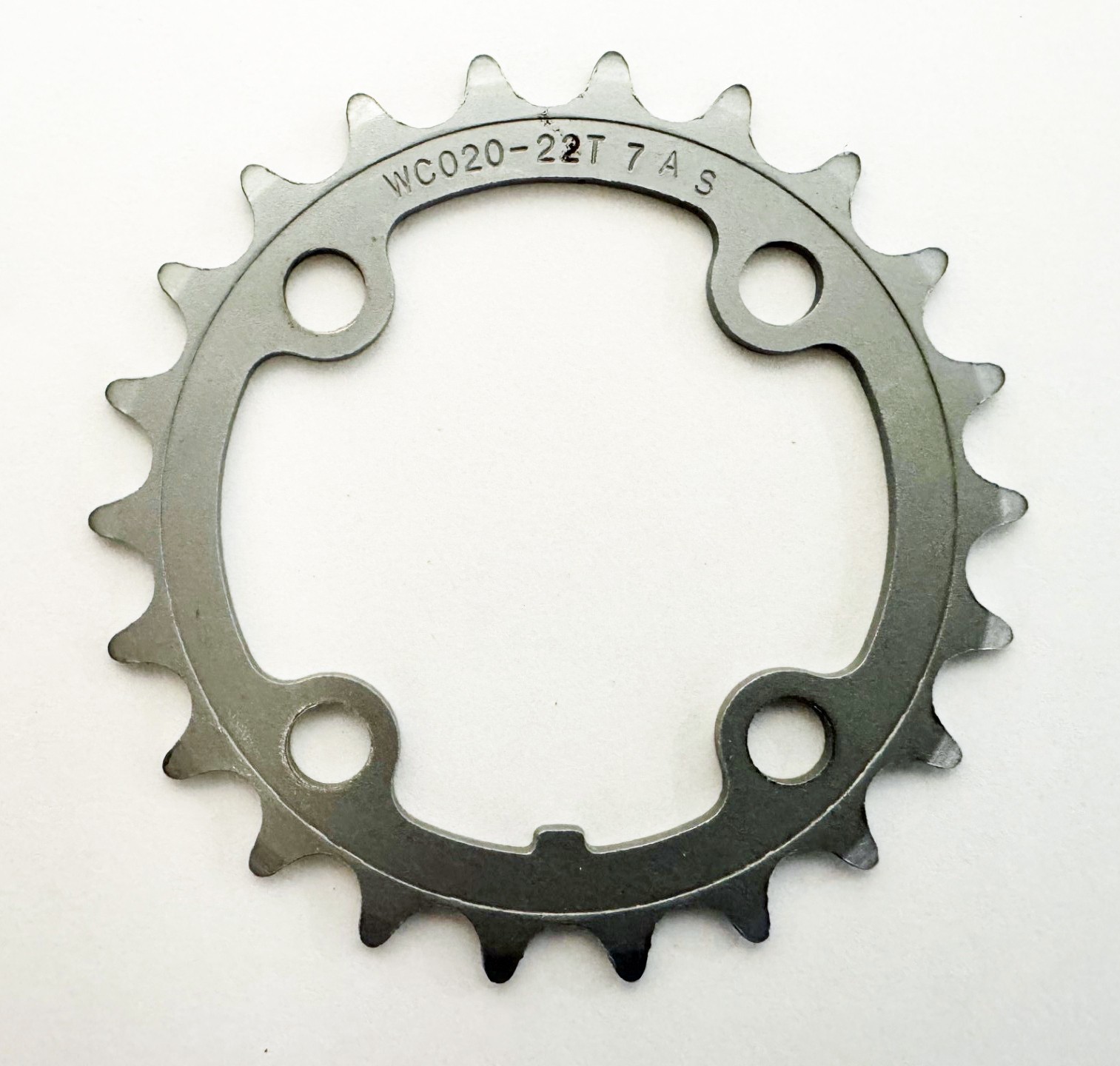 FSA WC020 22-Tooth 64mm Silver Steel, 4-Bolt, 64mm BCD Chain Ring – nos
