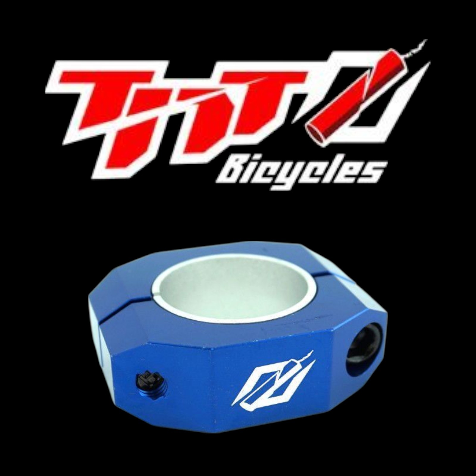TNT Bicycles Double-Bolt BMX Seat Post Clamp – 31.8mm & 28.6mm Blue