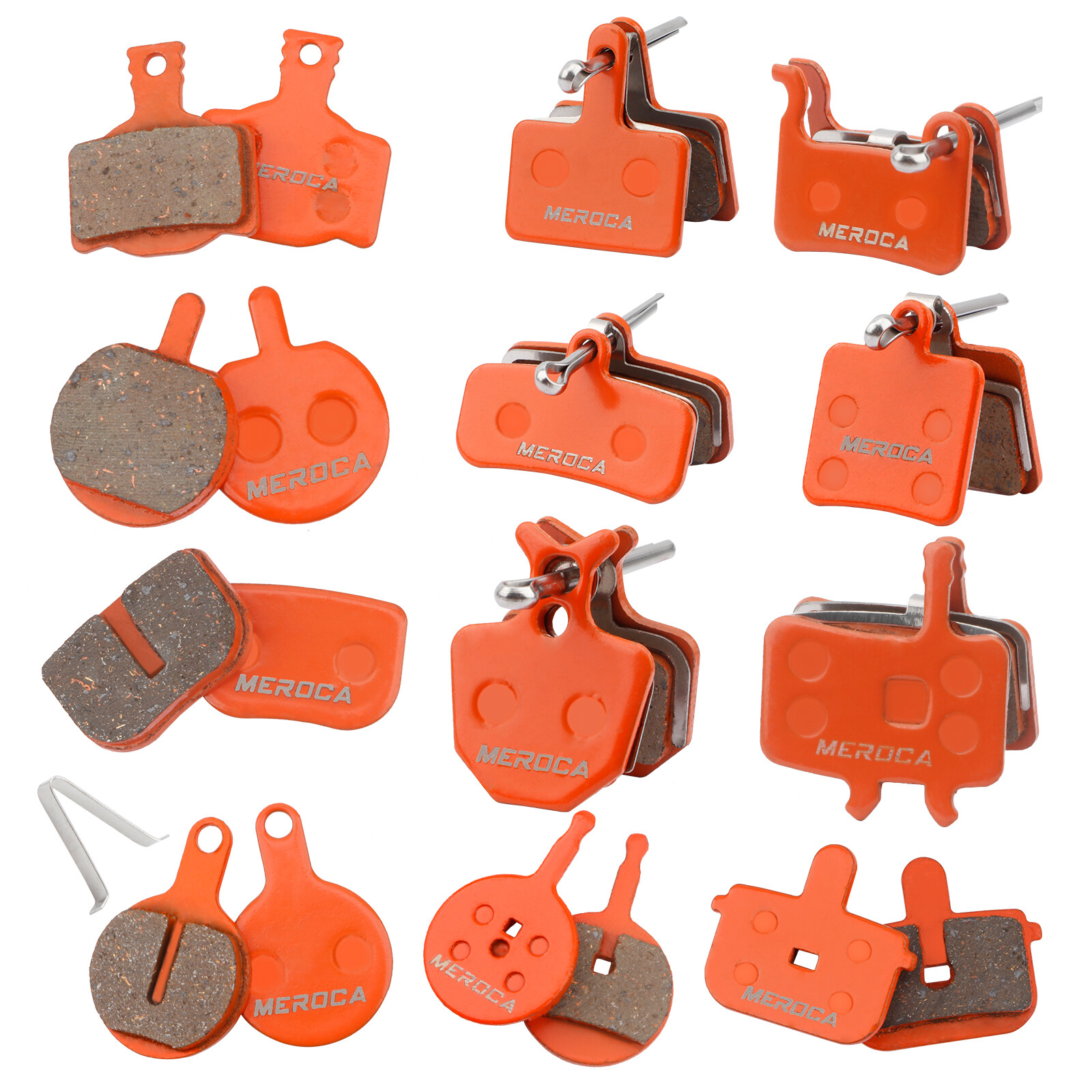 4 Pair Mountain Bike Disc Brake Pads Bicycle Resin Pad For Shimano SRAM Hayes