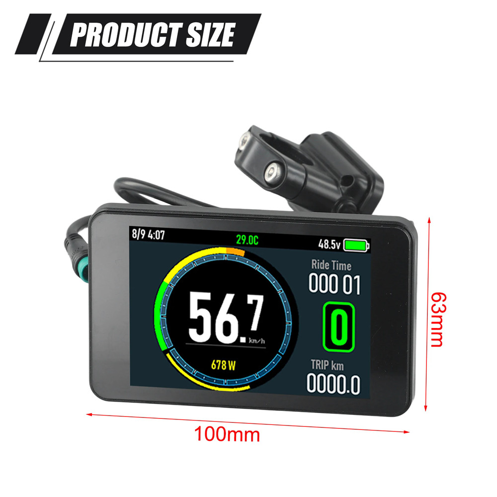 E-bike 40A 3-Mode Sine Wave Controller 36V 48V 1500W 2000W with LCD Display Set