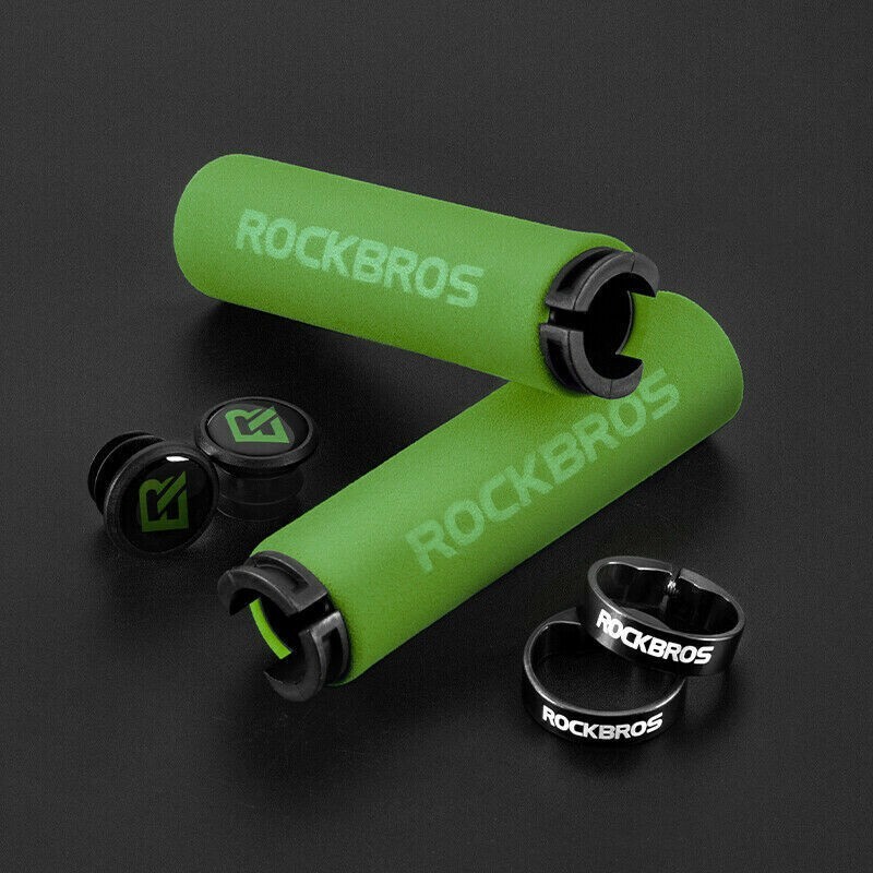 Bicycle Handlebar Grips Soft Silicone Sponge Cycling MTB BMX Road Bike ROCKBROS