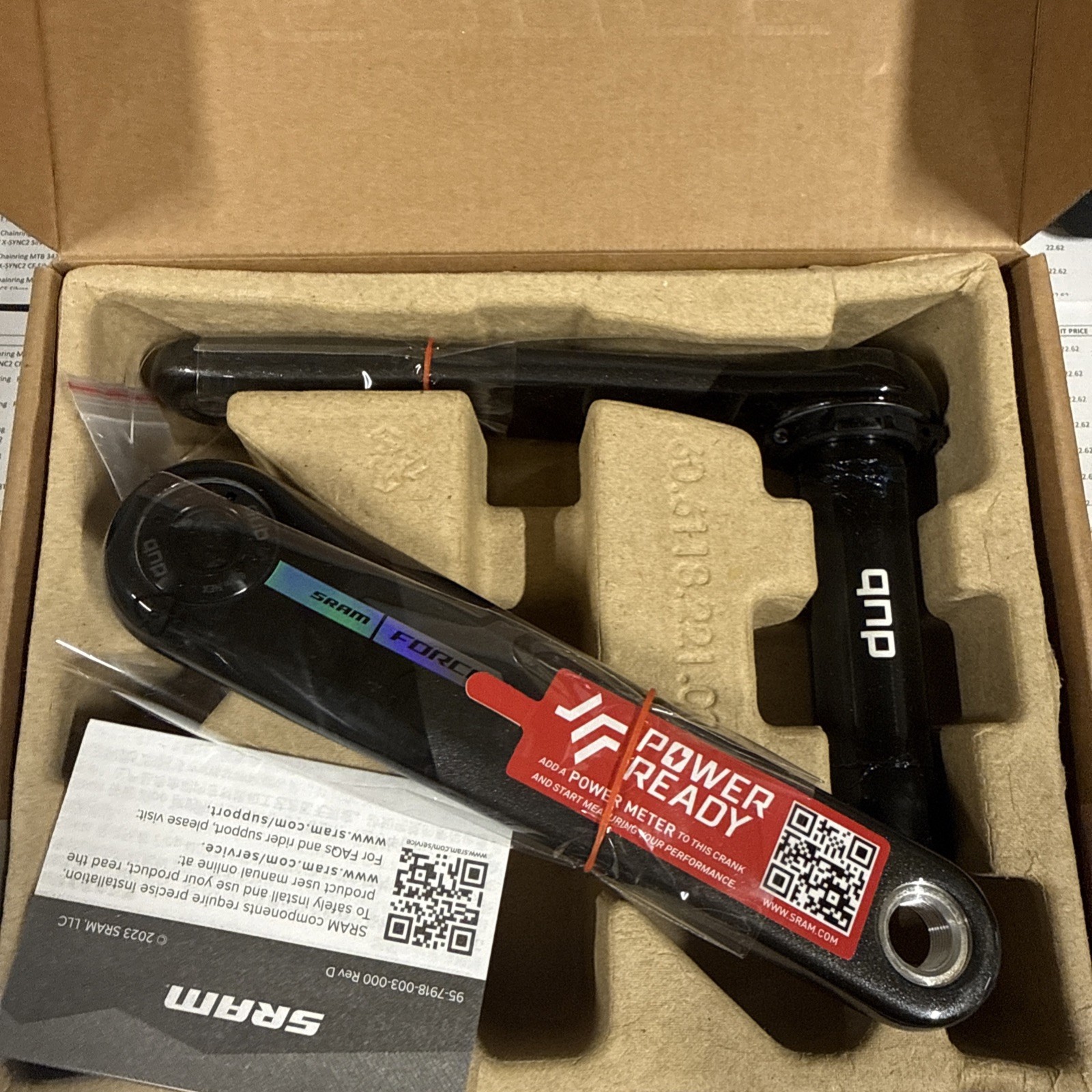 Sram Force D2 Dub Regular 172.5 Crank Arms Carbon (9479-4)