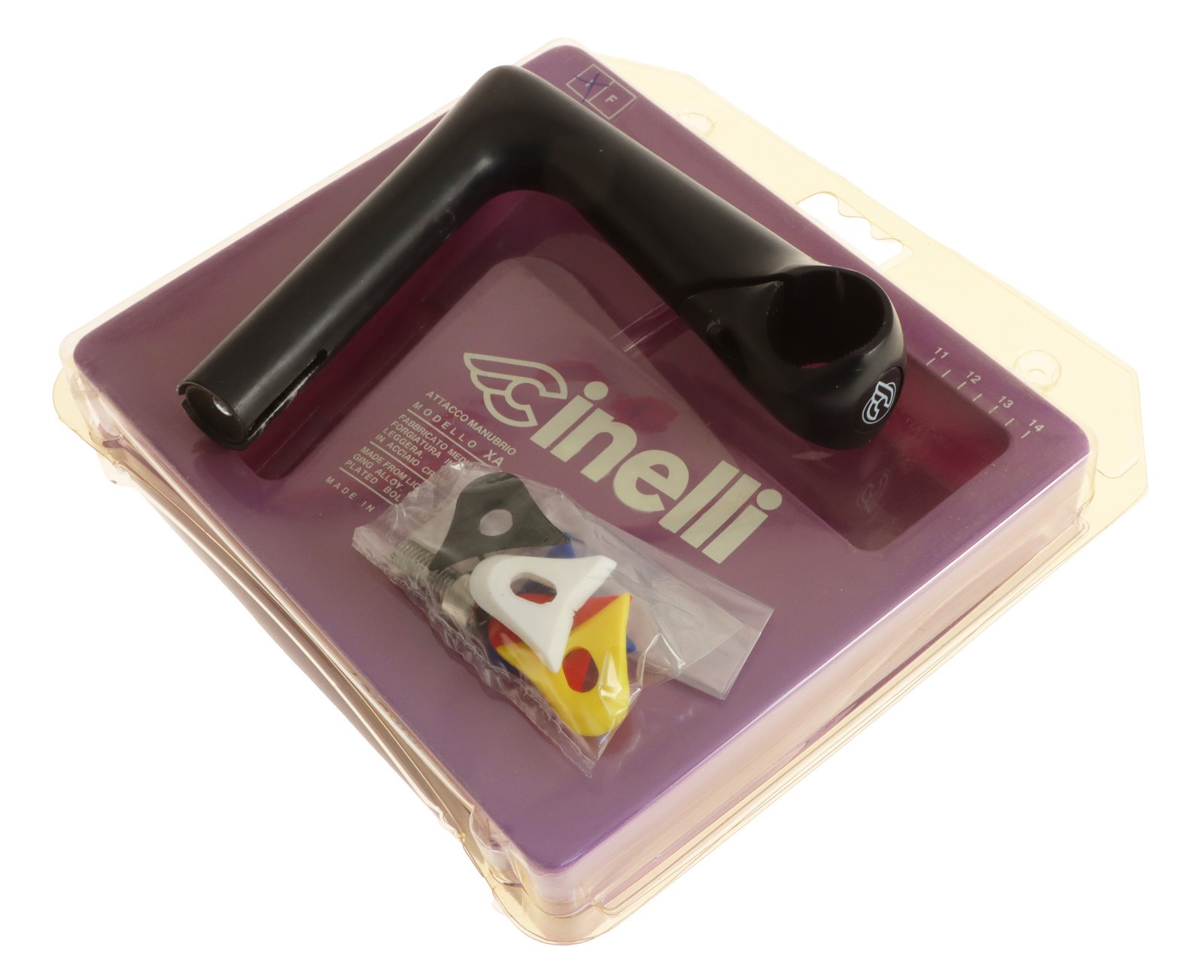 Cinelli 1″ X/A 22.2mm Quill Stem 125mm 26.4mm Clamp Black -17° XA NEW NIB NOS