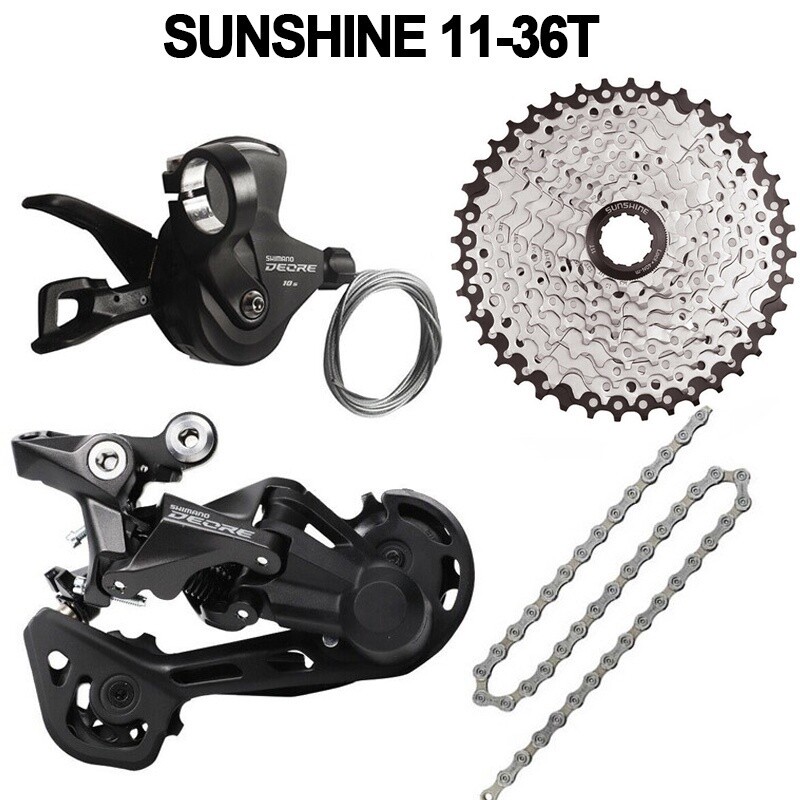 Shimano DEORE M4100 10 Speed Groupset MTB M4120 Rear Derailleur Shifter Cassette
