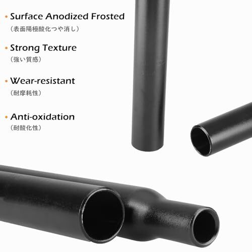 Bike Seat Post 25.4mm 27.2mm 28.6mm 30.4mm 30.8mm 31.6mm 27.2 x 350mm 01 Black