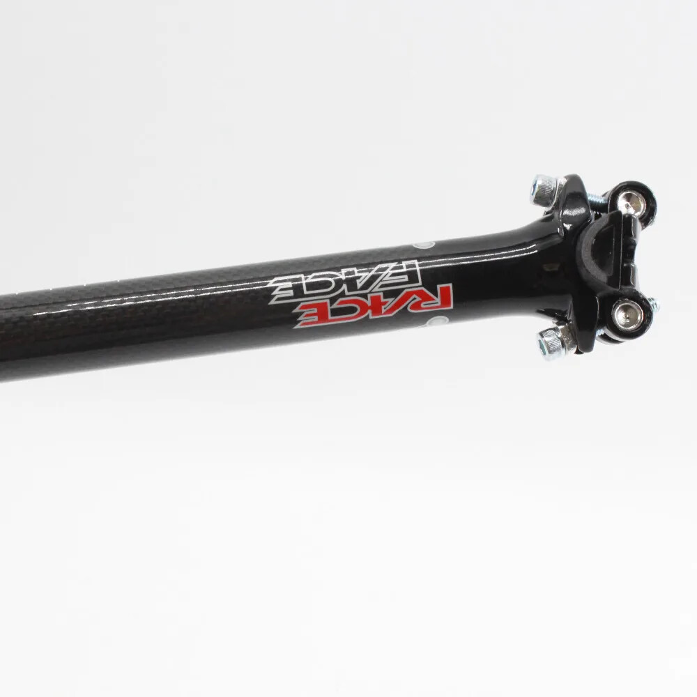 Road Mountain Bike Carbon Fibre Seatpost MTB 25.4/27.2/30.8/31.6MM 350/400MM