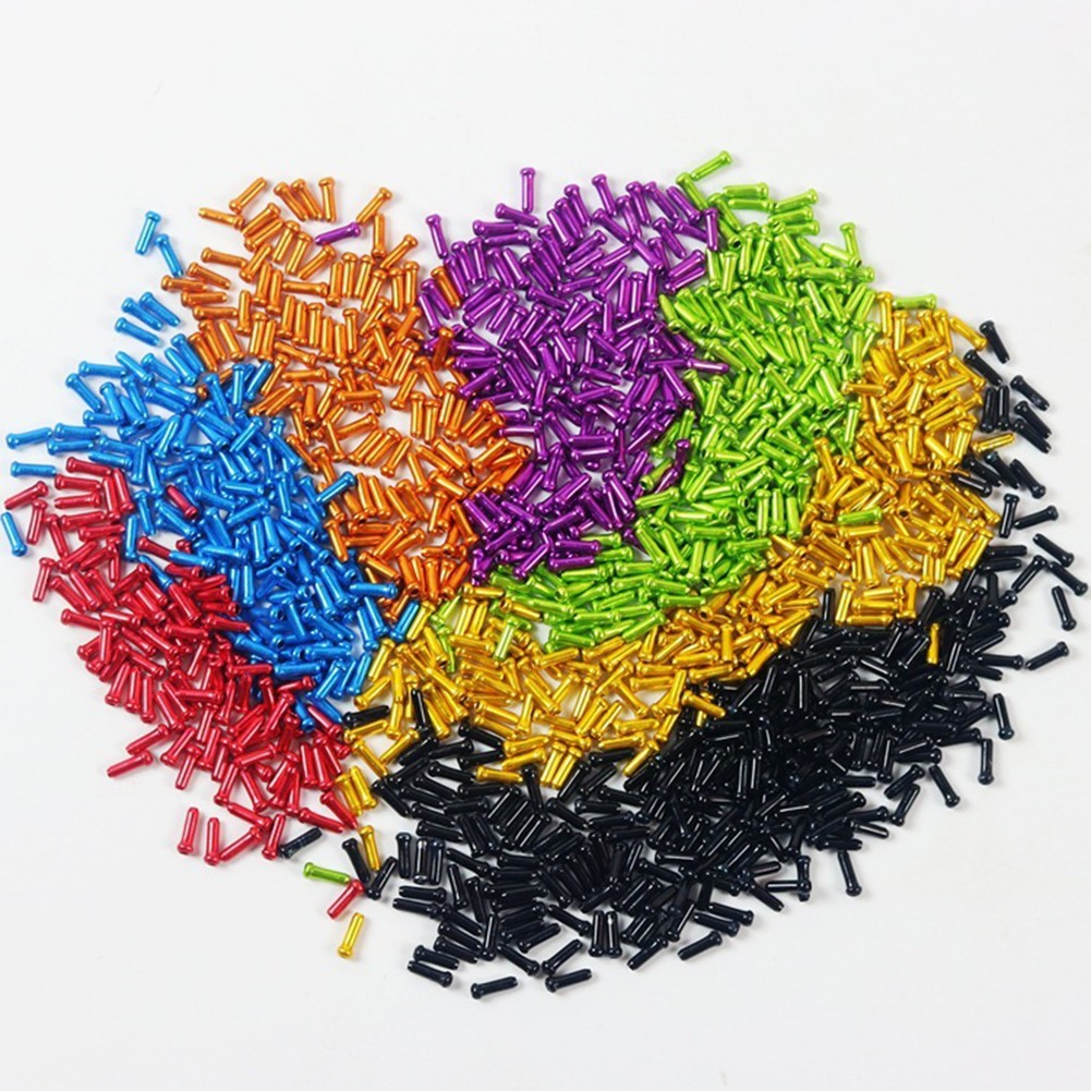 50x Brake Shifter Bike Bicycle Inner Cable Tips Wire End Crimps Wire Tail Cap-US