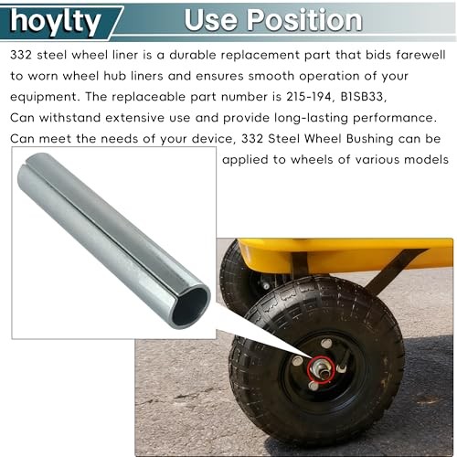 332 Steel Wheel Bushing 1/2 ID X 5/8 OD Length 3 1/4″ (Set of 8)