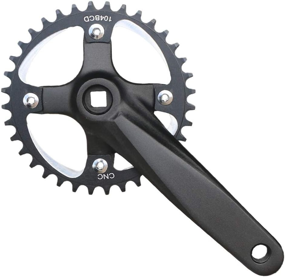 MTB Crank Arm Set 104 BCD Square Taper Mountain Bike Crankset 152mm 165mm 170mm