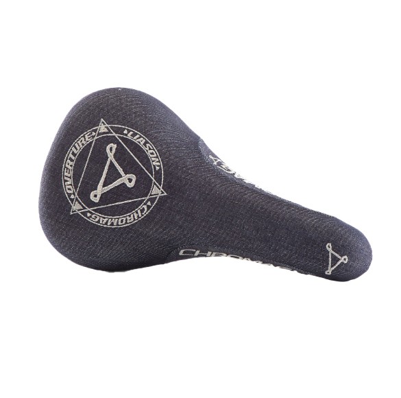 Chromag Overture LTD Saddle with CrMo Rails & Denim Top – Dirt Jump &