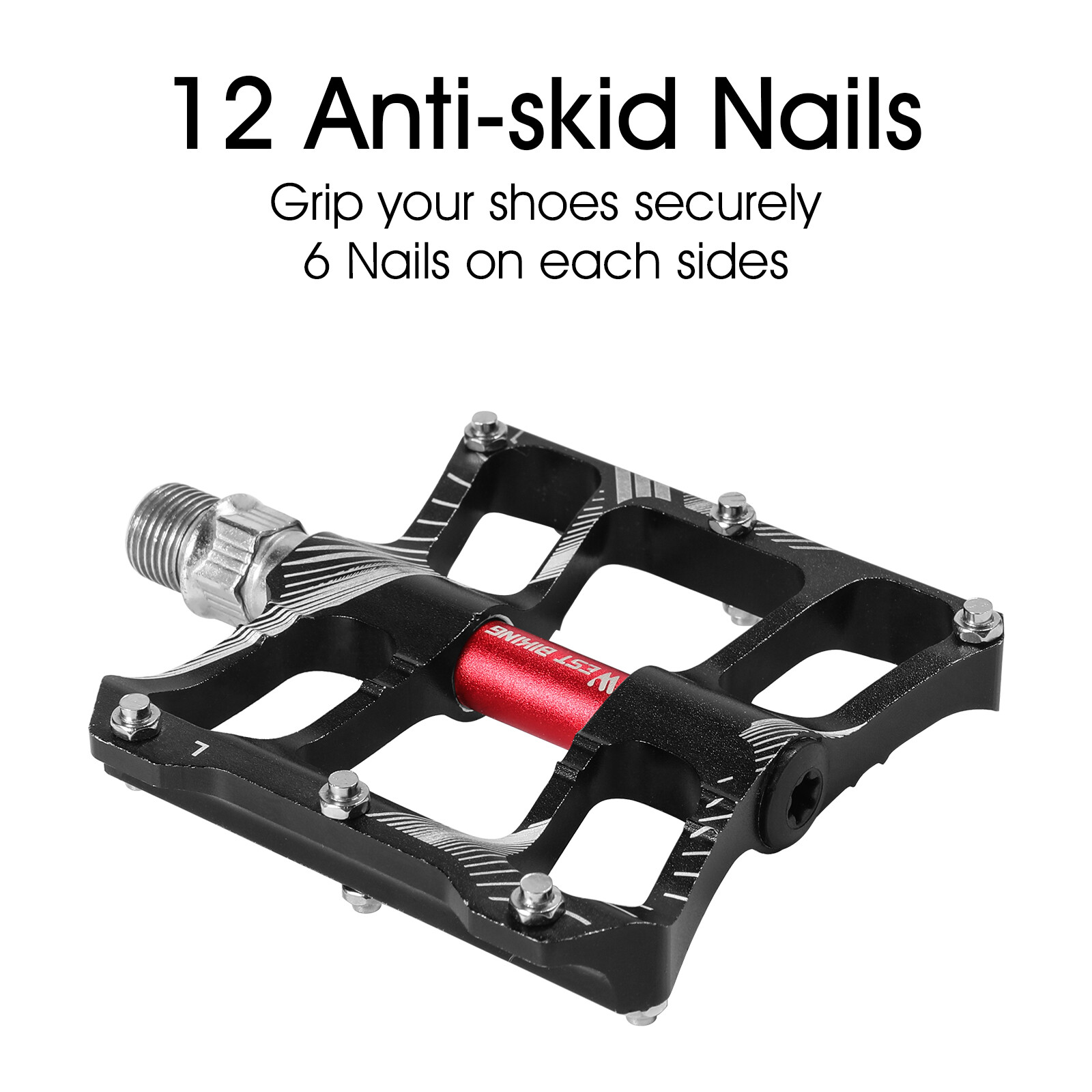 Bicycle Pedals Aluminum Alloy 2 Sealed Bearing Cycling Bike Pedals MTB Pedals