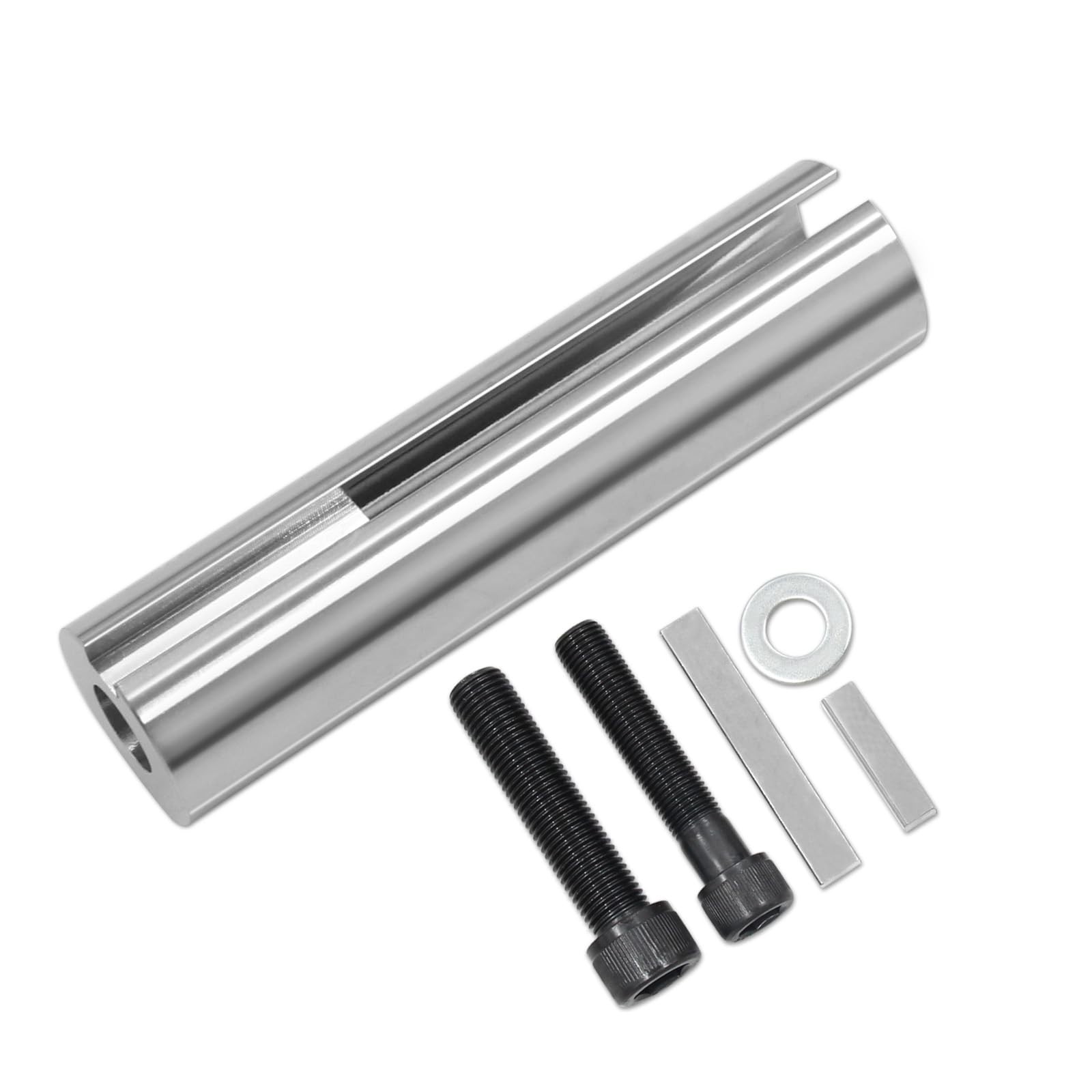 304 Stainless Steel Gas Engine Pulley Crank Shaft Adapter 1″ to 1-1/8″ 1/4″ Slee