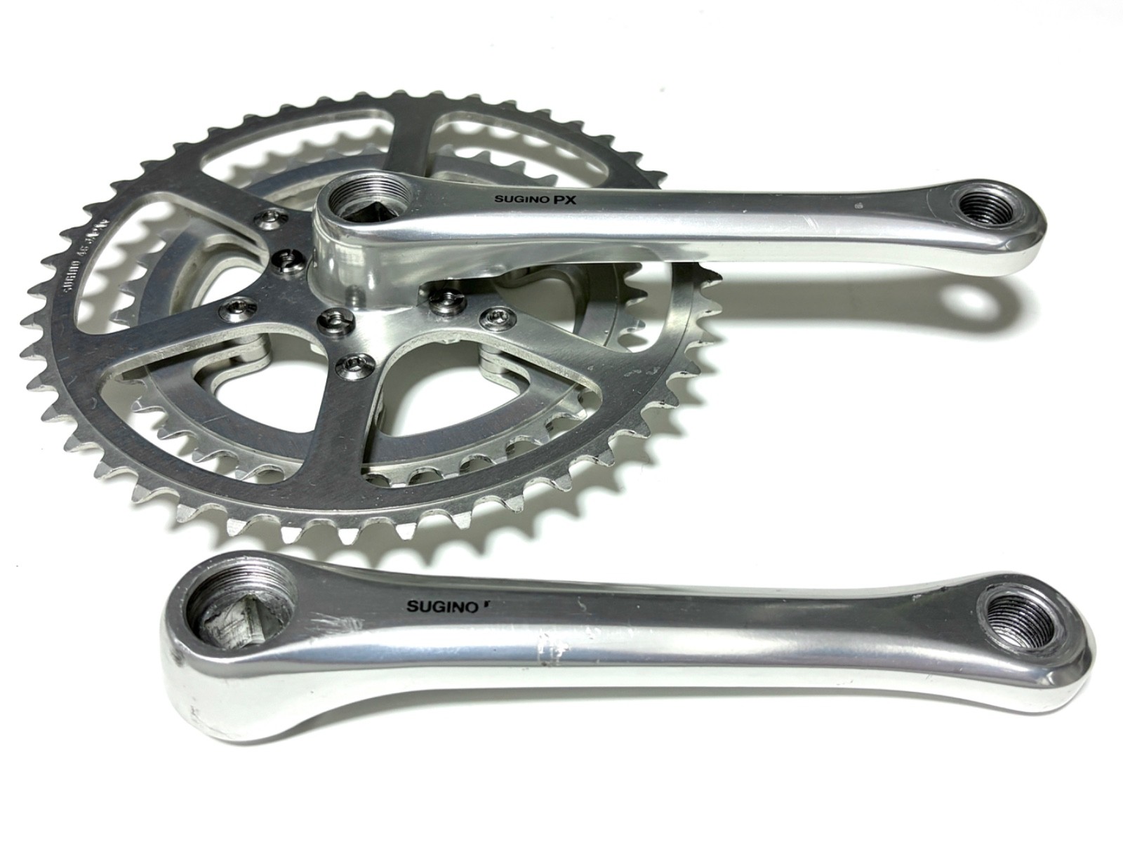 Rare SUGINO PX Triple Crankset 160mm 46/36/30T w/ Box Vintage Touring