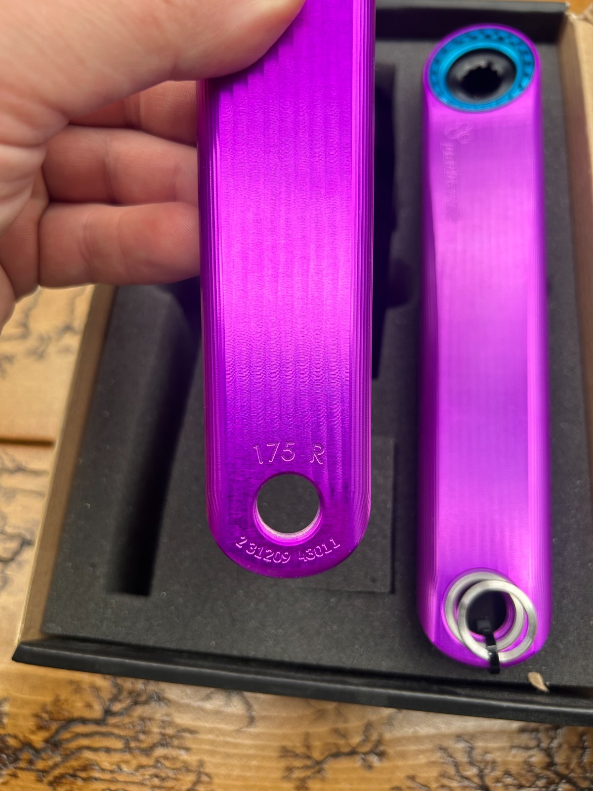 Garbaruk XC Violet / Blue 175mm 34 Tooth Crankset New