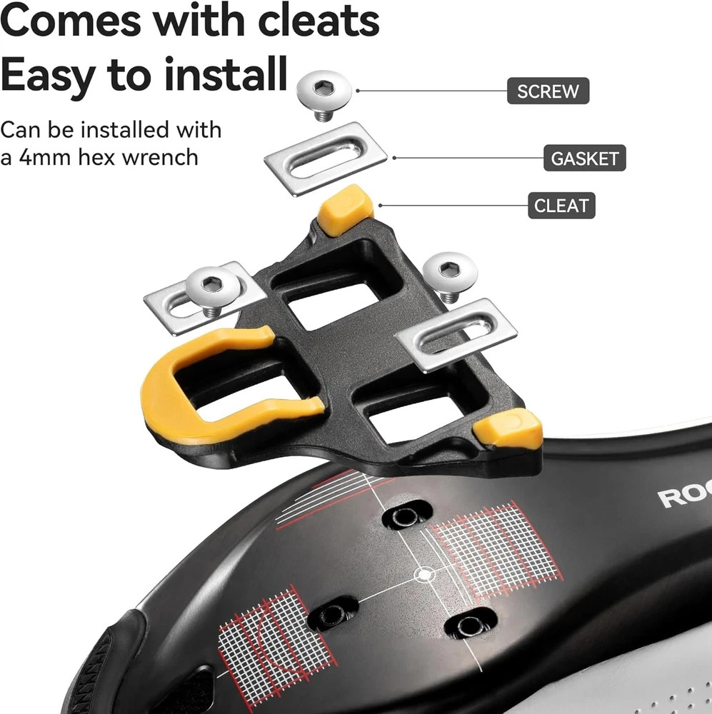 SPD-SL Compatible Road Bike Pedals–Only 90G Ultralight Clipless Pedals (180G/Pai