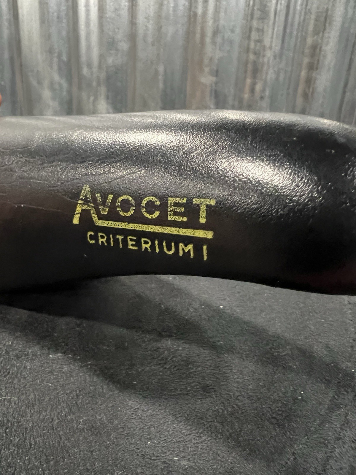 Nice! VINTAGE AVOCET CRITERIUM 1 BLACK LEATHER SADDLE Schwinn Raleigh Trek Bike