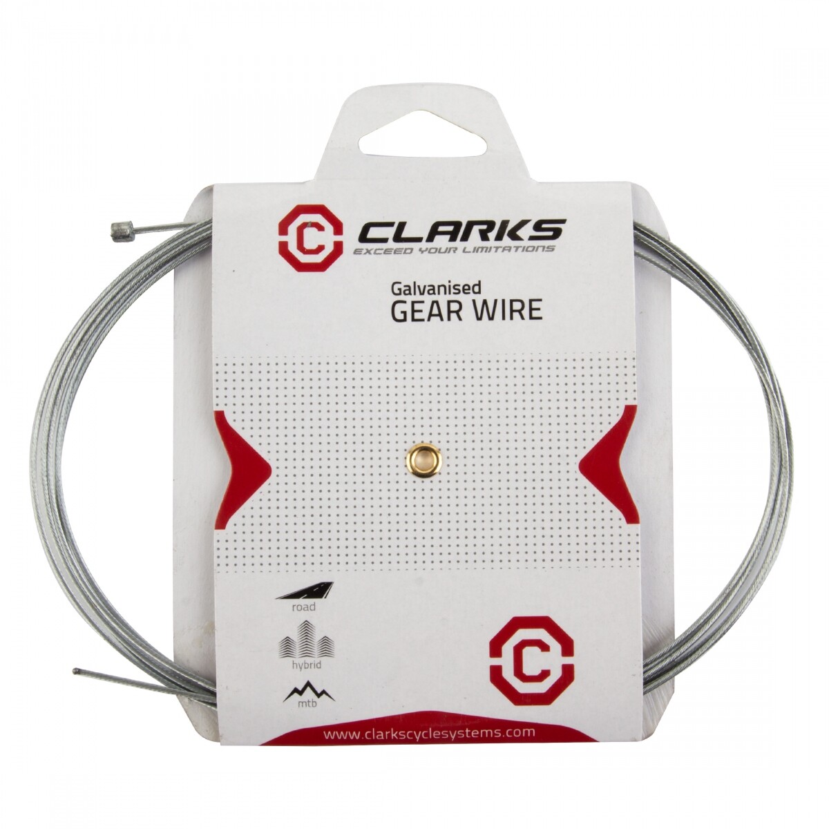 Clarks Galvanized Gear Wire Front or rear 2275mm 1.1mm Silver