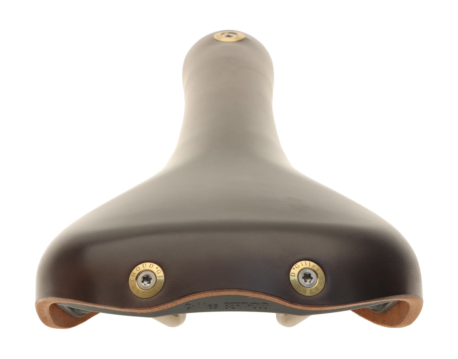 Gilles Berthoud Galibier Saddle Titanium Rails Hard Leather Cover Black NEW NOS