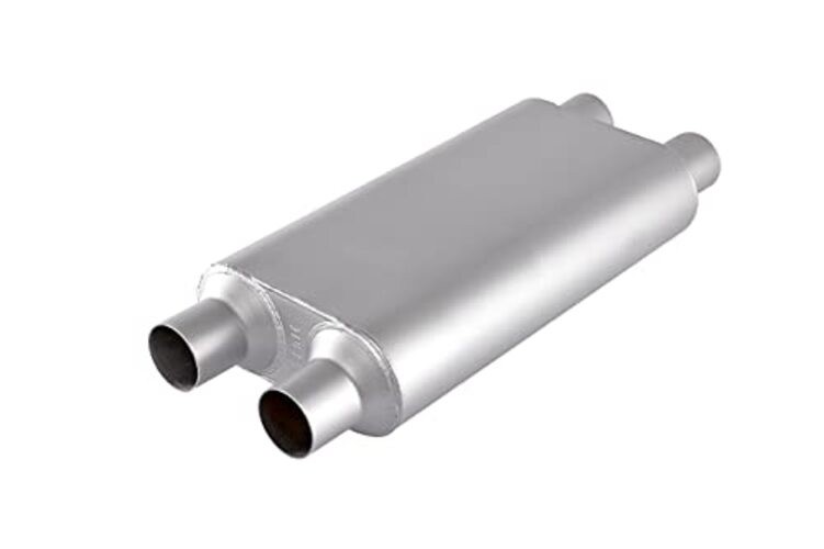 Universal 80Series Mufflers 2.5 Inch Dul Inlet (ID) 2.5 Inch Dul 2.5″ Silver