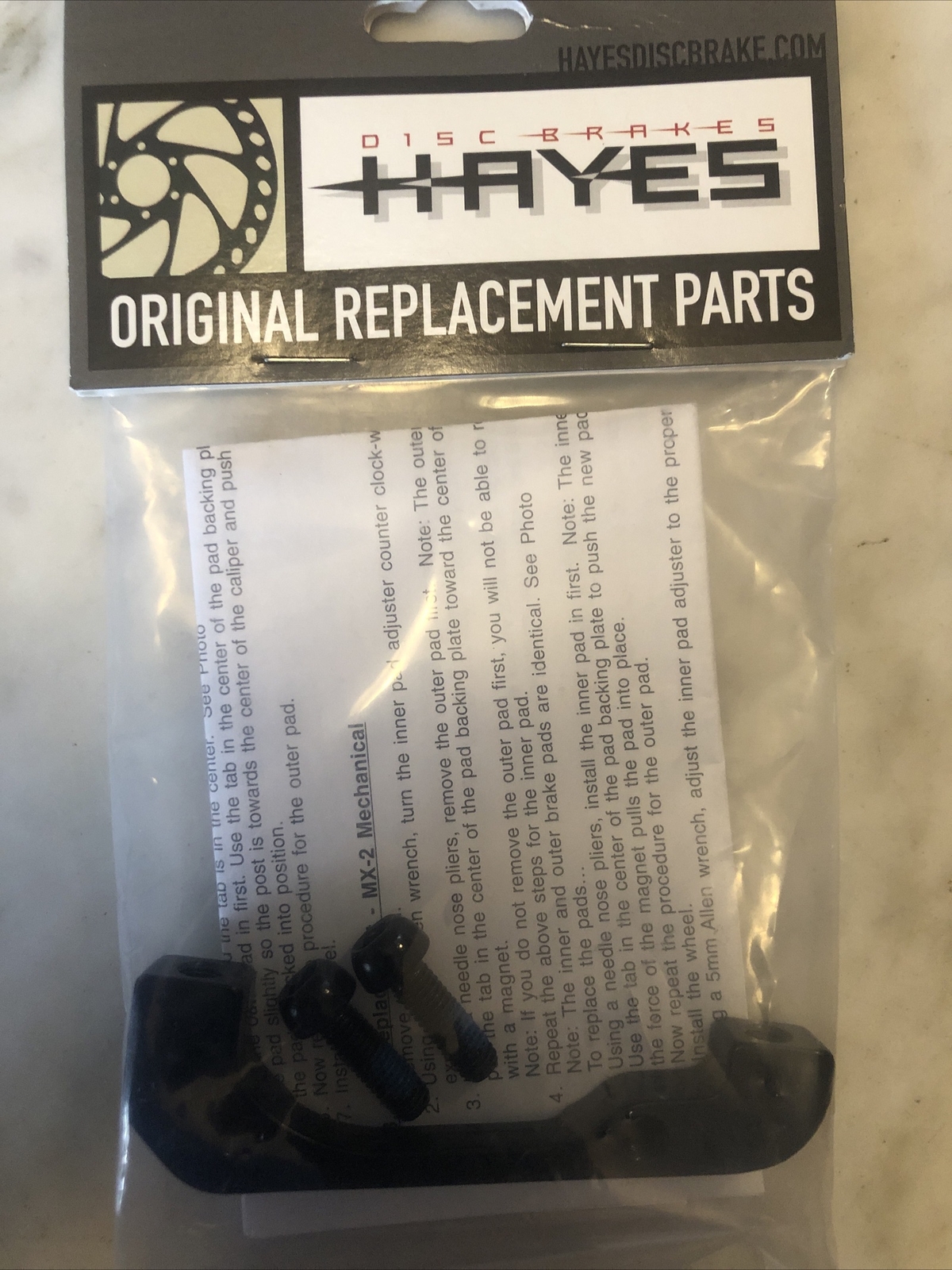 New-in-Package HAYES Rear Bracket I.S. to 6″ Disc • Part #98-15073