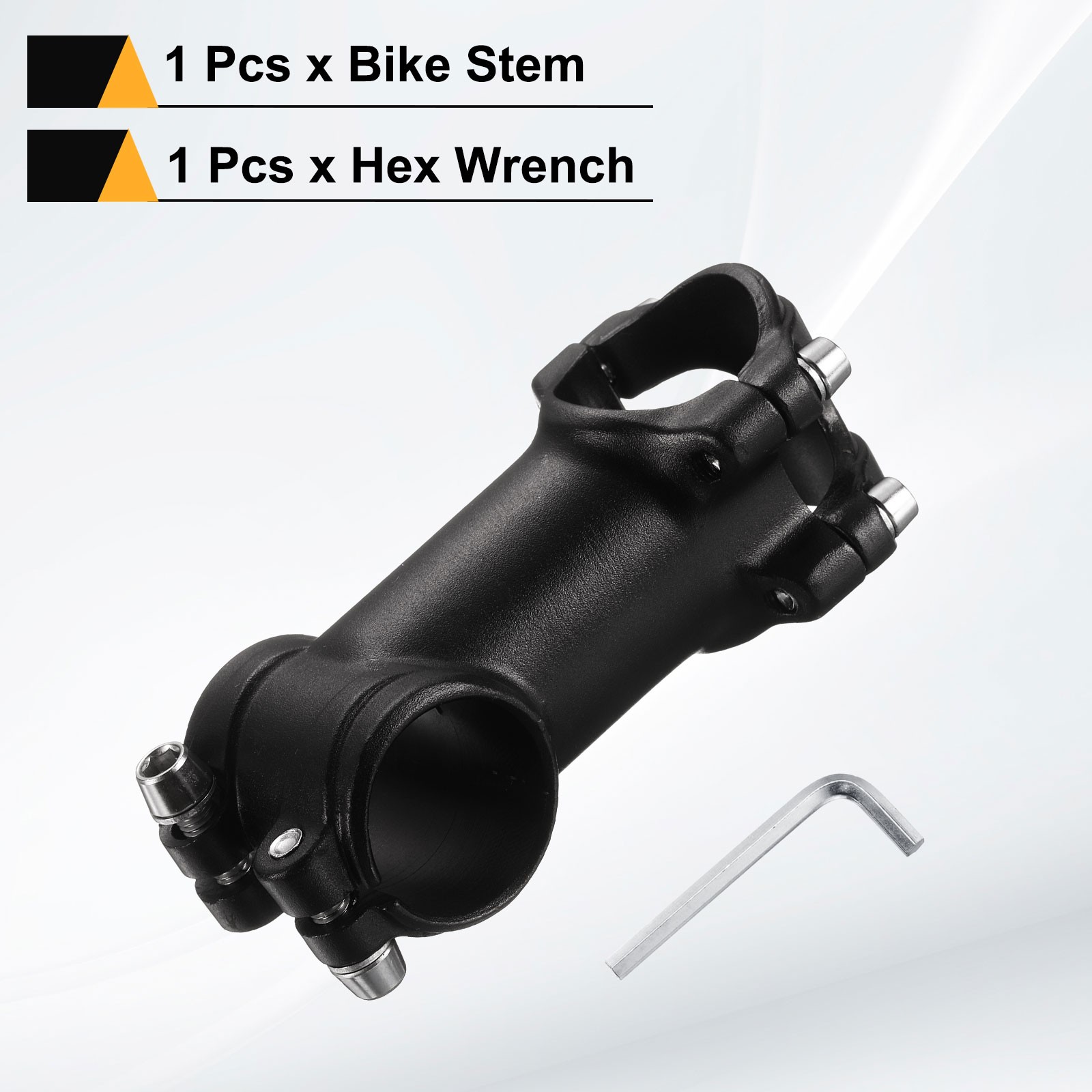 31.8mm Bike Stem 7 Degree 70mm Bicycle Handlebar Stem for MTB, Black
