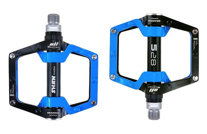 Magnesium Road MTB Mountain Bike XC Bicycle Pedal Bearings Flat platform Pedals