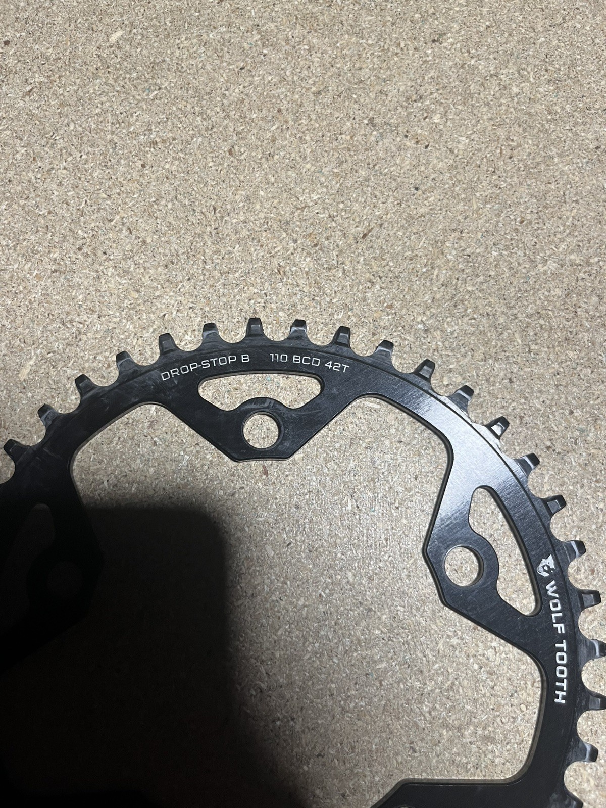 Wolf Tooth 42t Chainring, 5 Bolt 110BCD, Drop-Stop