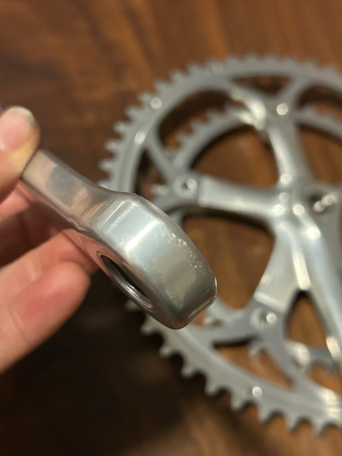 Vintage Shimano Dura Ace FC-7410 Crankset 170 mm 53-39T 7400 Road Ti Crank Bolts