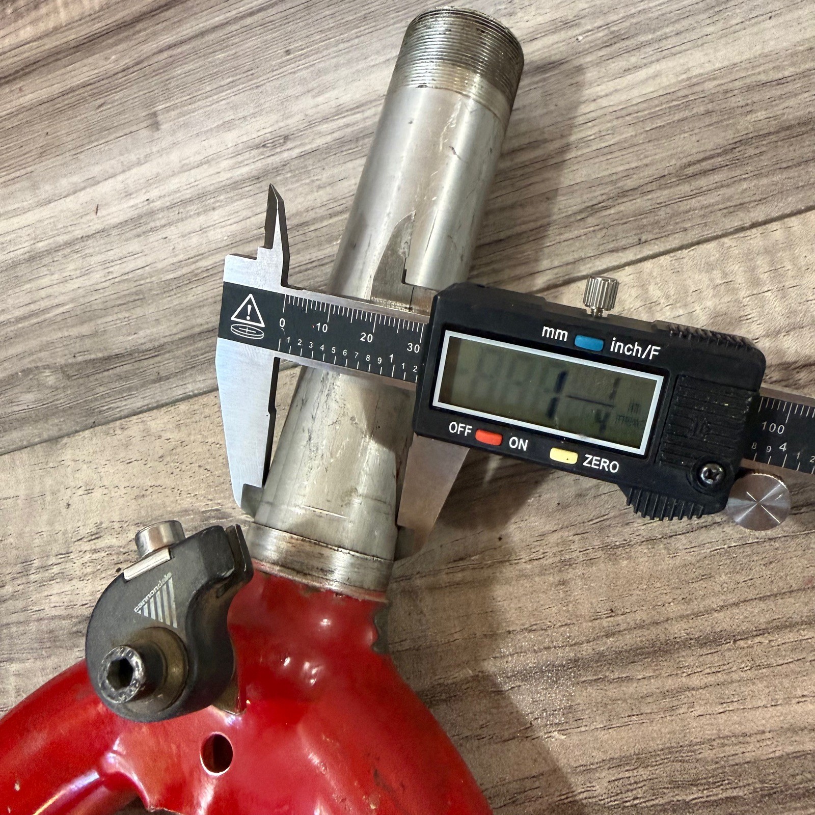Vintage Cannondale Pepperoni 1 1/4 Threaded Steel Steerer Red 137mm 26