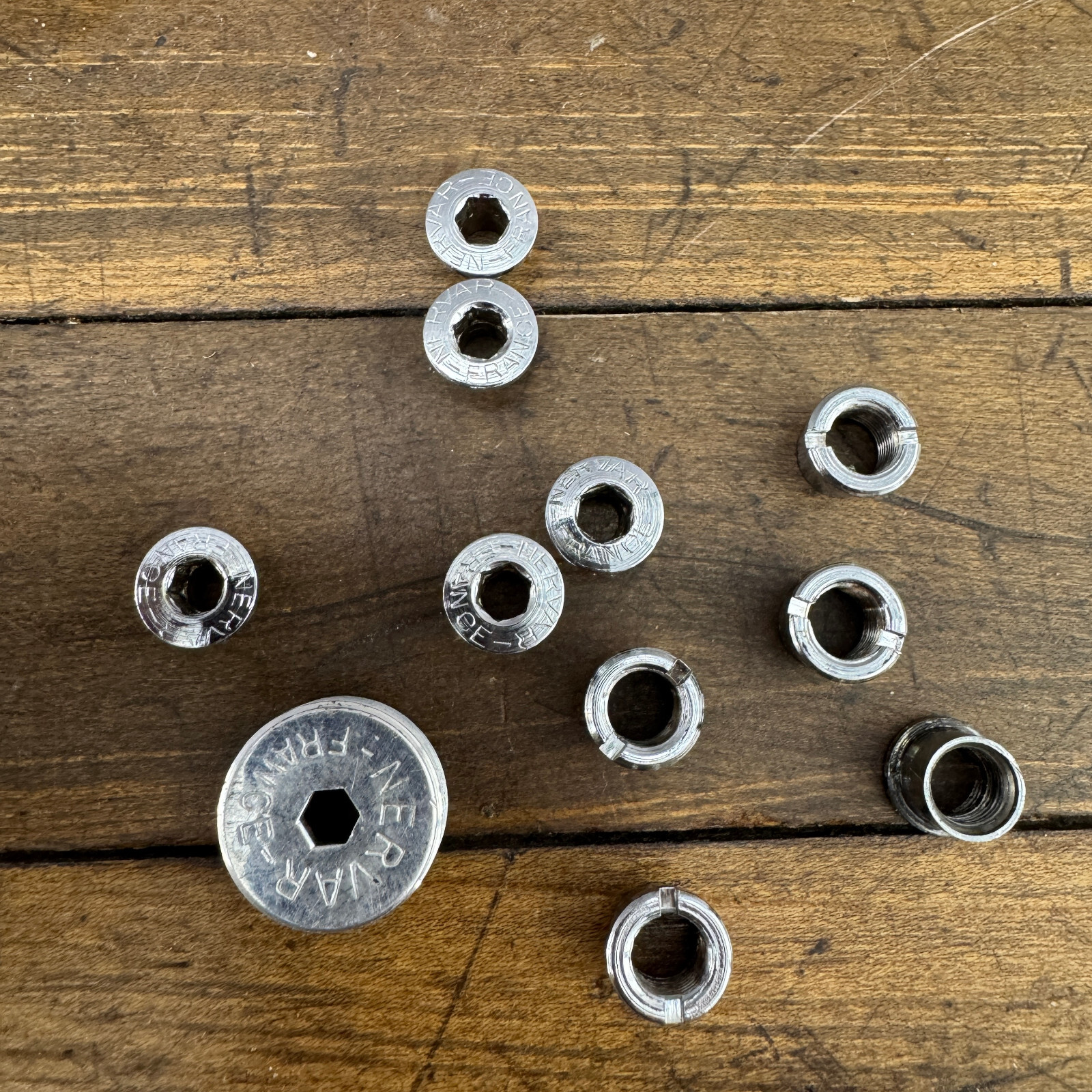 Vintage Nervar Dust Cap Single Crank Arm Chainring Bolt 1970s 1980s France