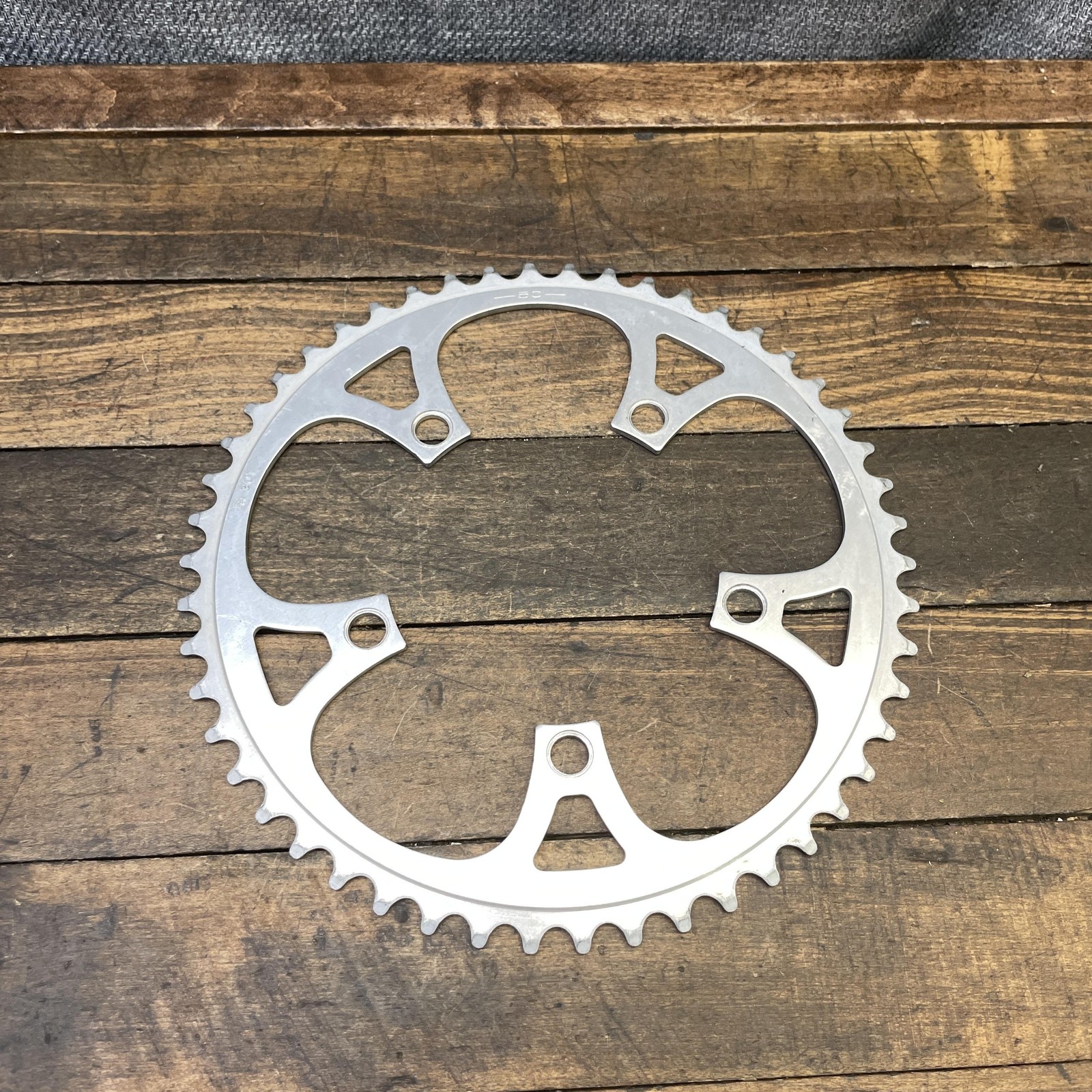 Vintage SR 50T Chainring 110 BCD 5-Arm Silver Road MTB Bike SR 307 50 Tooth