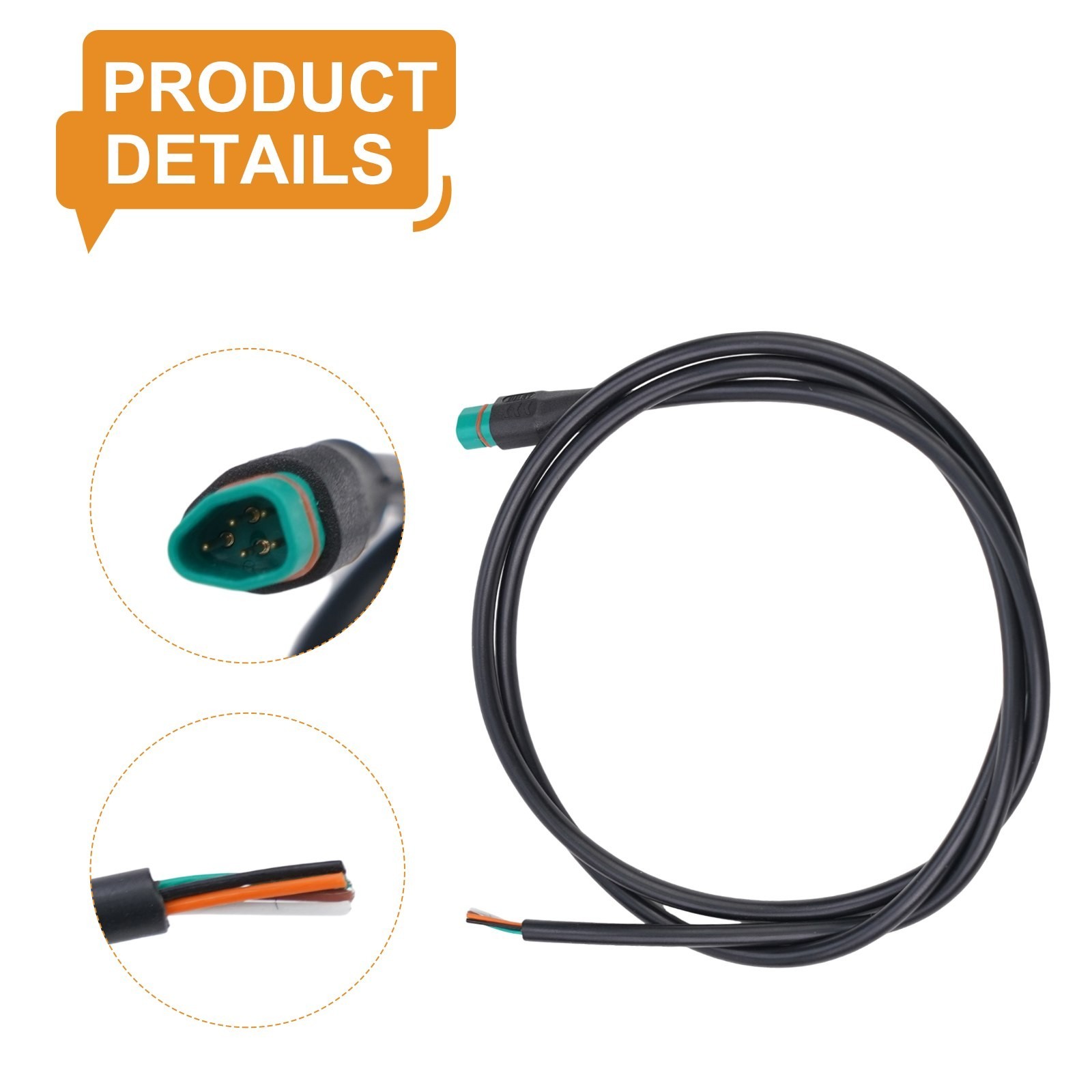 Extension Cord Shaped Plastic+Steel Signal Line Waterproof Accessories