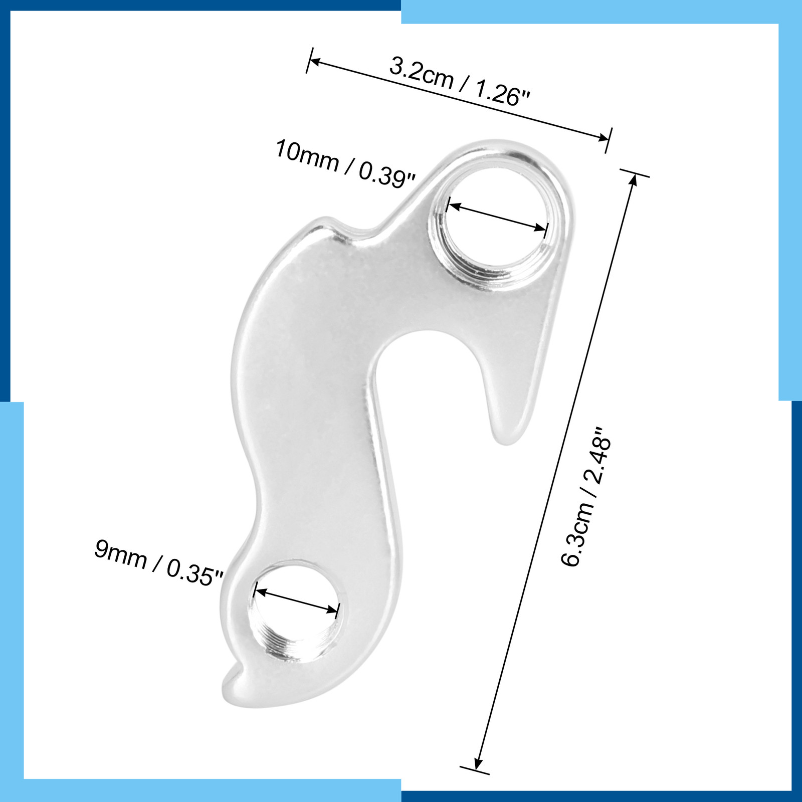 Pack(1) Bicycle Rear Derailleur Hanger Mountain Road Bike Tail Hook for Tianxs