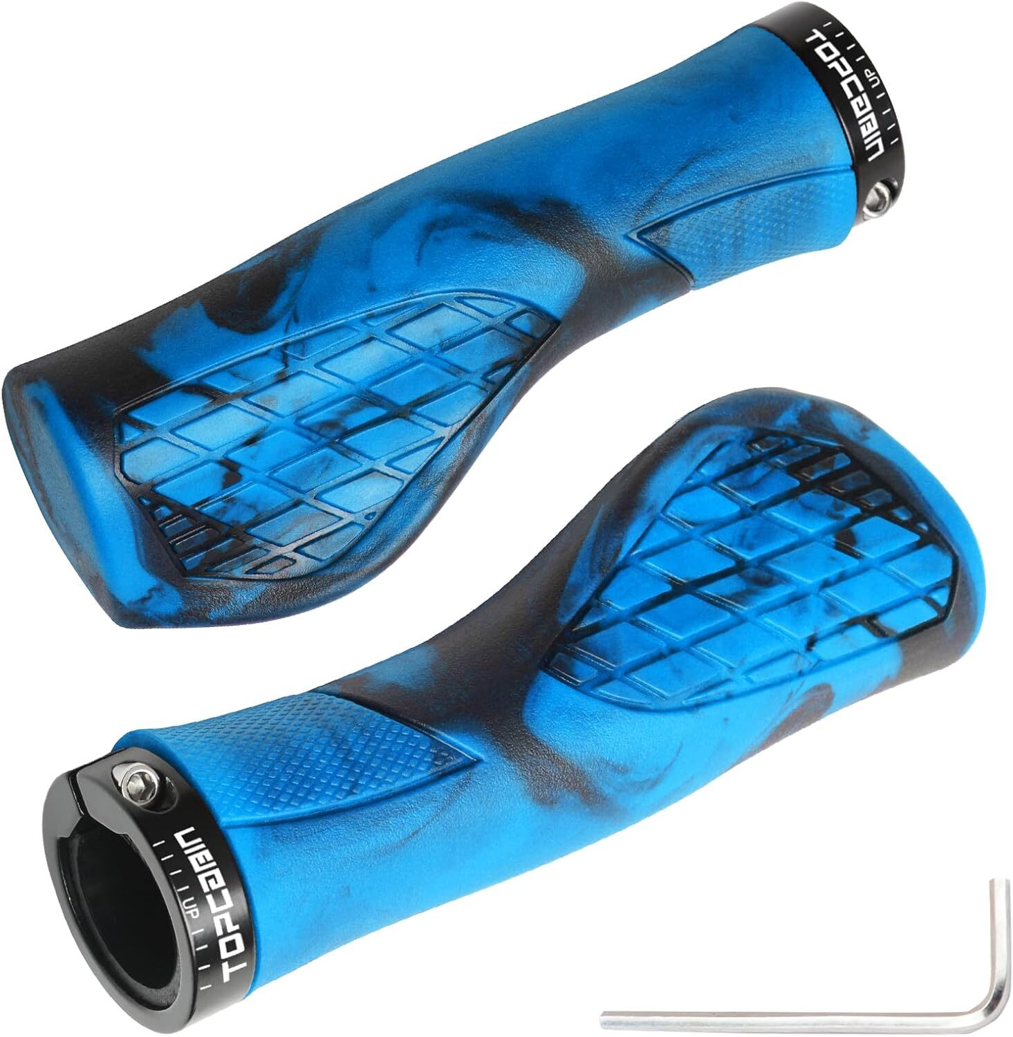 Aluminum Lock-on Ergonomic Bicycles Handlebar Grips for Mountain MTB BMX Bicycle