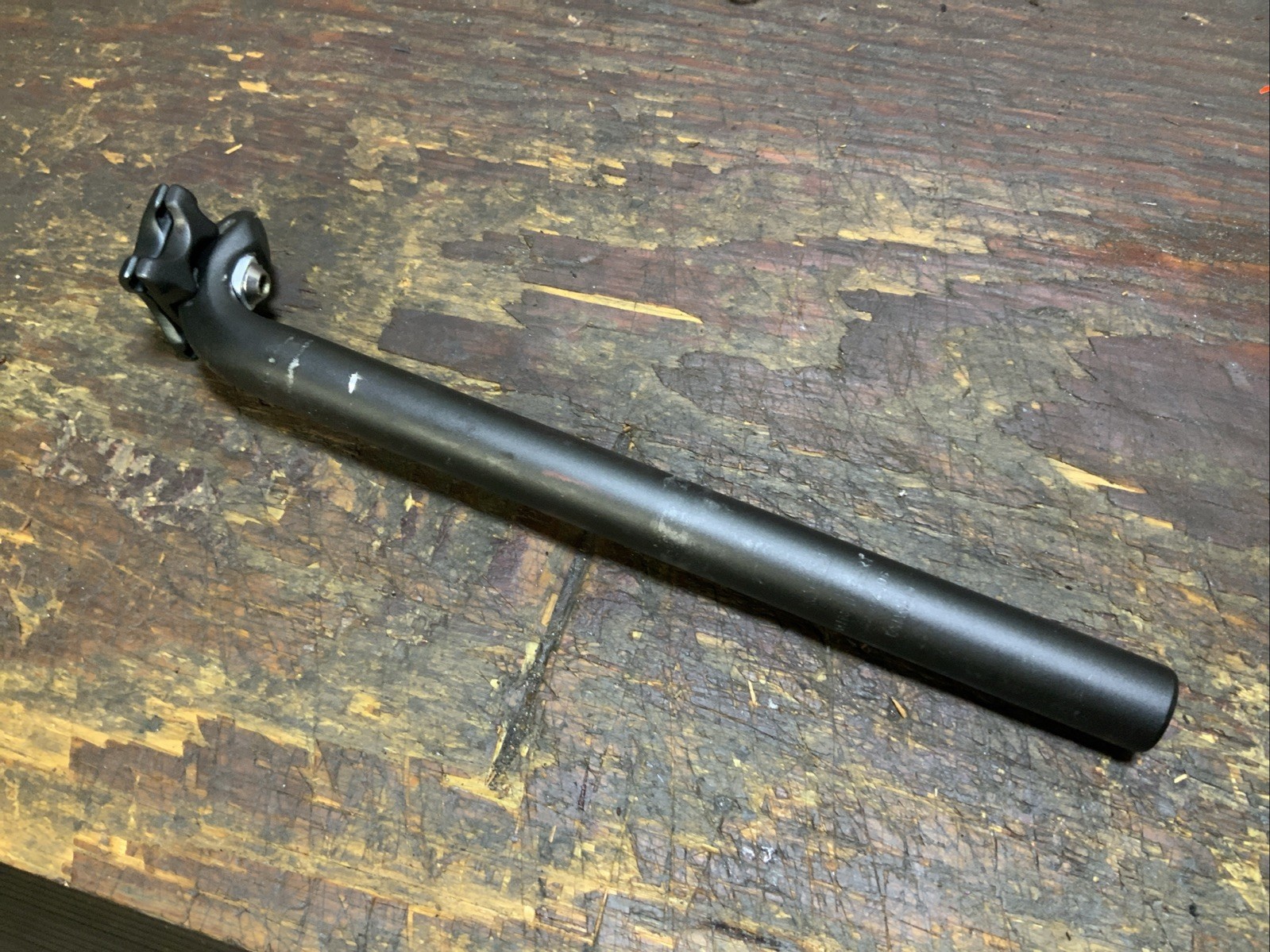 Kalloy 27.2 x 350mm Single Bolt Black MTB Seatpost Seat Post