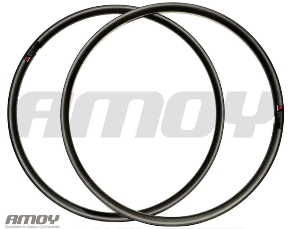 27.5er MTB Bicycle Hookless Carbon Rims Clincher Tubeless Wheels 24 28 32 Holes