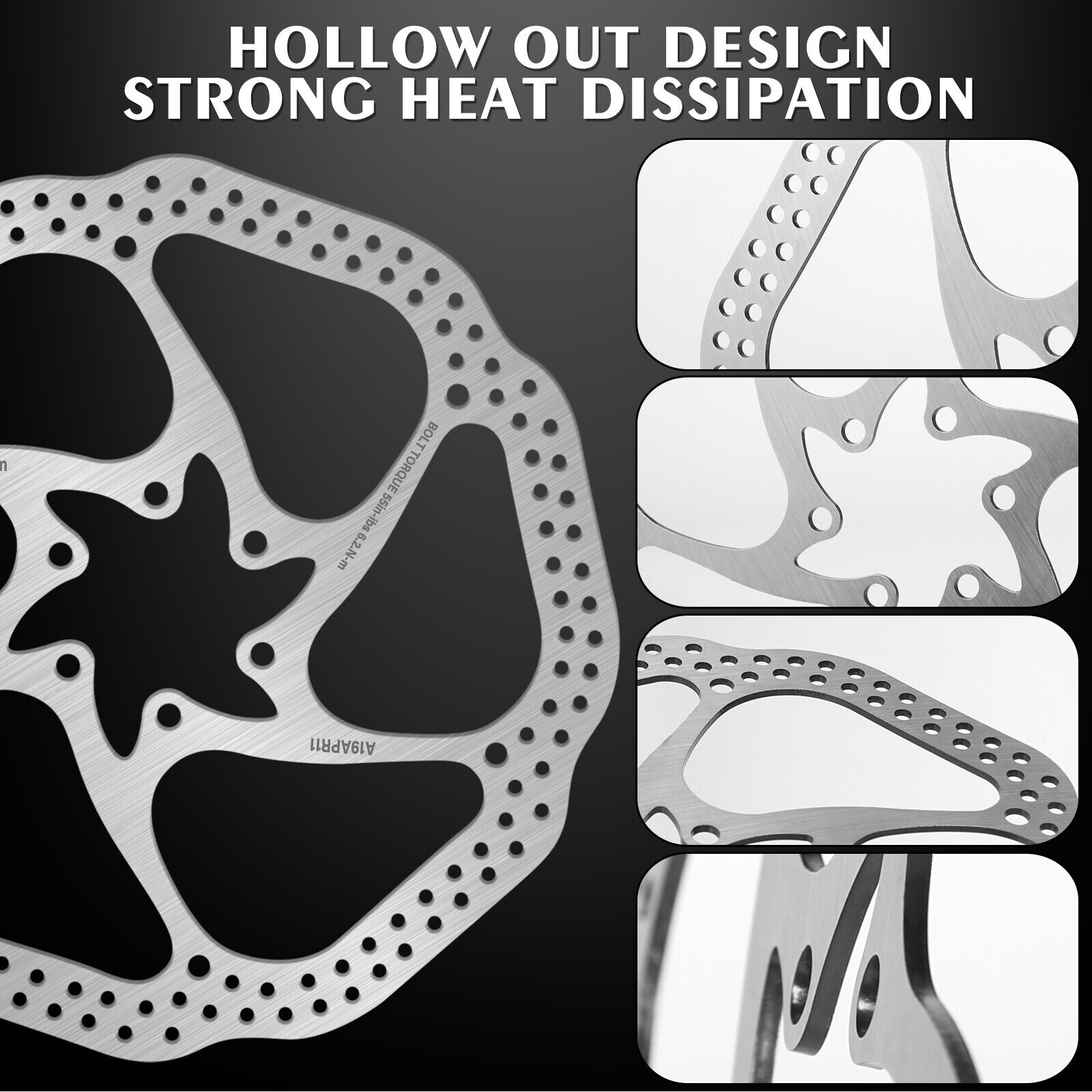 Disc Brake Rotor 160/180/203mm Bicycle Brake Rotors Road MTB Bike Caliper Rotor​