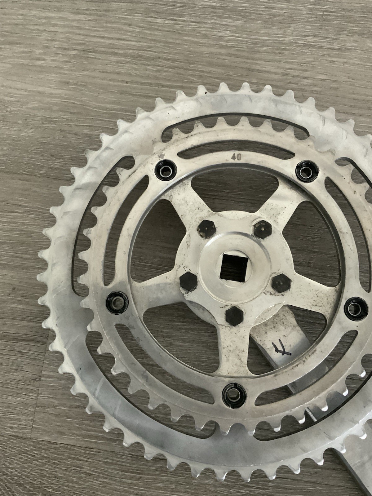 NERVAR CRANK SPIDER ONLY DOUBLE 40-52 TOOTH 170 MM FRENCH PEDAL THREADS
