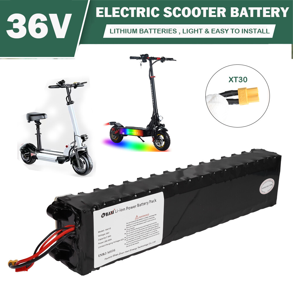 E-scooter Battery 36V 7.8Ah Electric Scooter Lithium Li-ion Battery Replacement