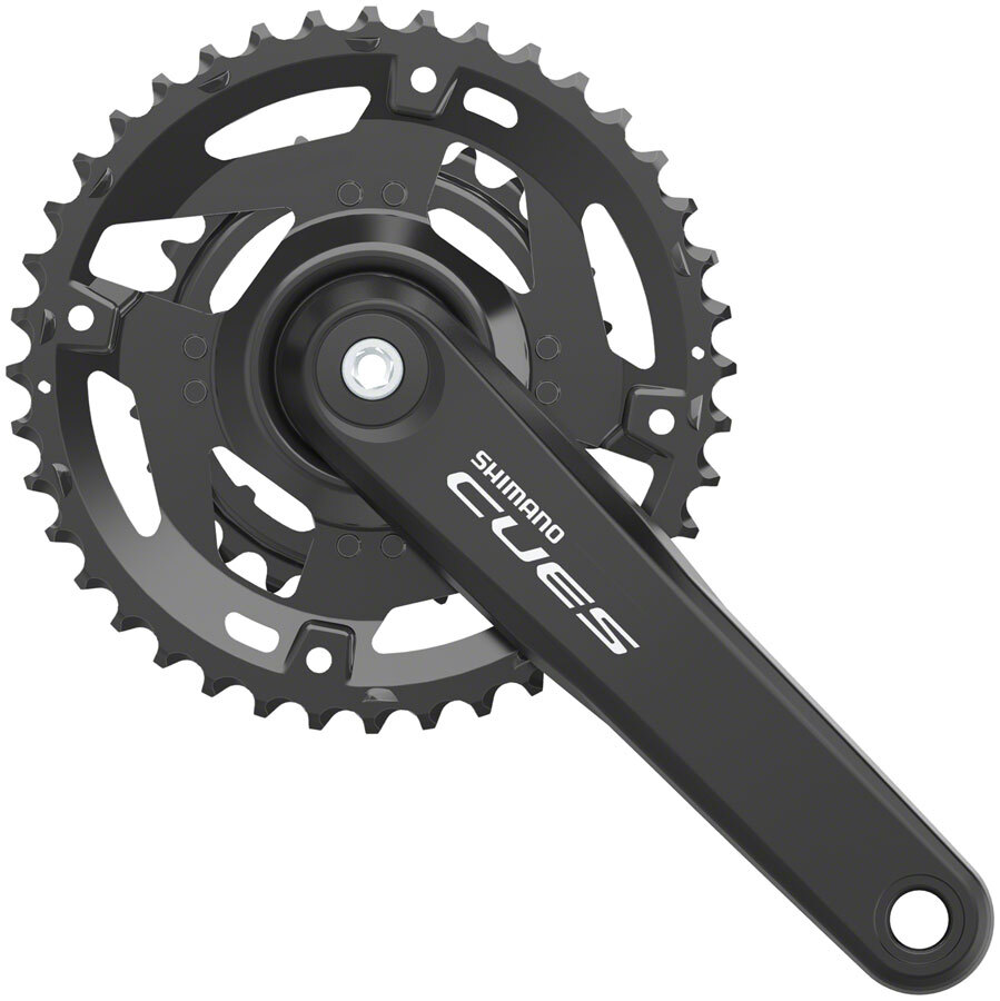 Shimano CUES FC-4010-2 Crankset – 175mm, 9/10-Speed, 46/30t, Riveted, Hollowtech