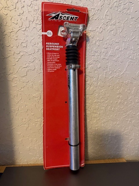 Ascent Rebound Suspension Seatpost 27.2mm Diameter New