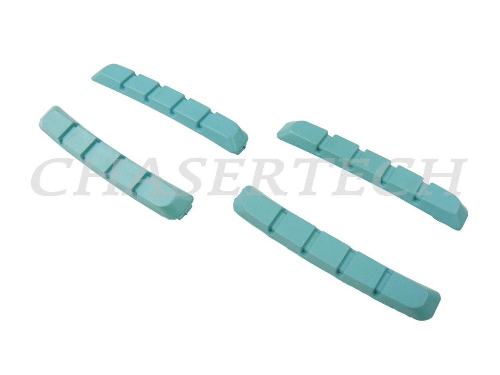 New MTB Bicycle Bike V-Brake Cartridge Pad Shoe Inserts Light Blue 2 Pairs