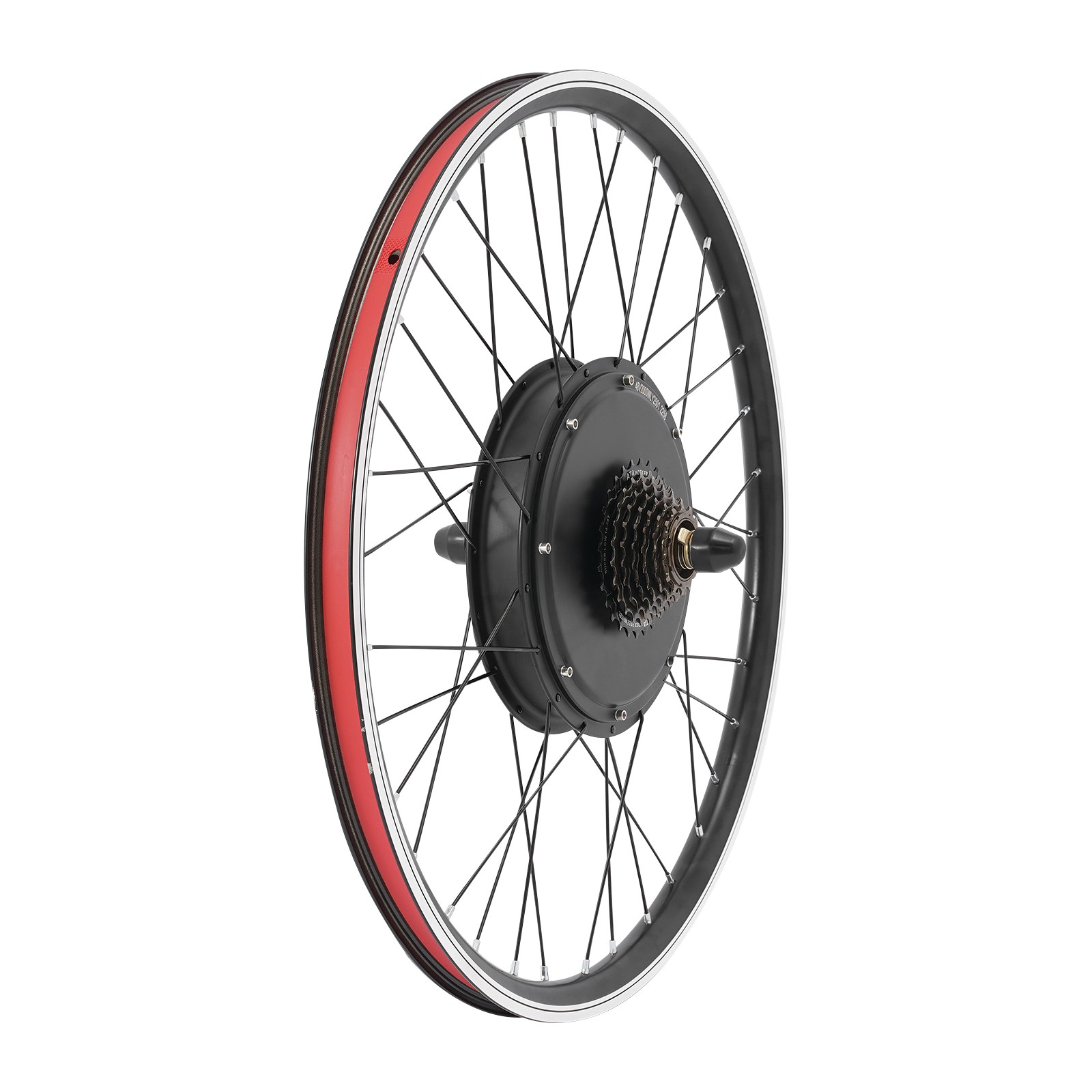 48V 2000W E-Bike Conversion Kit Rear Wheel 27.5 Inch LCD Display 330LBS 43.5MPH