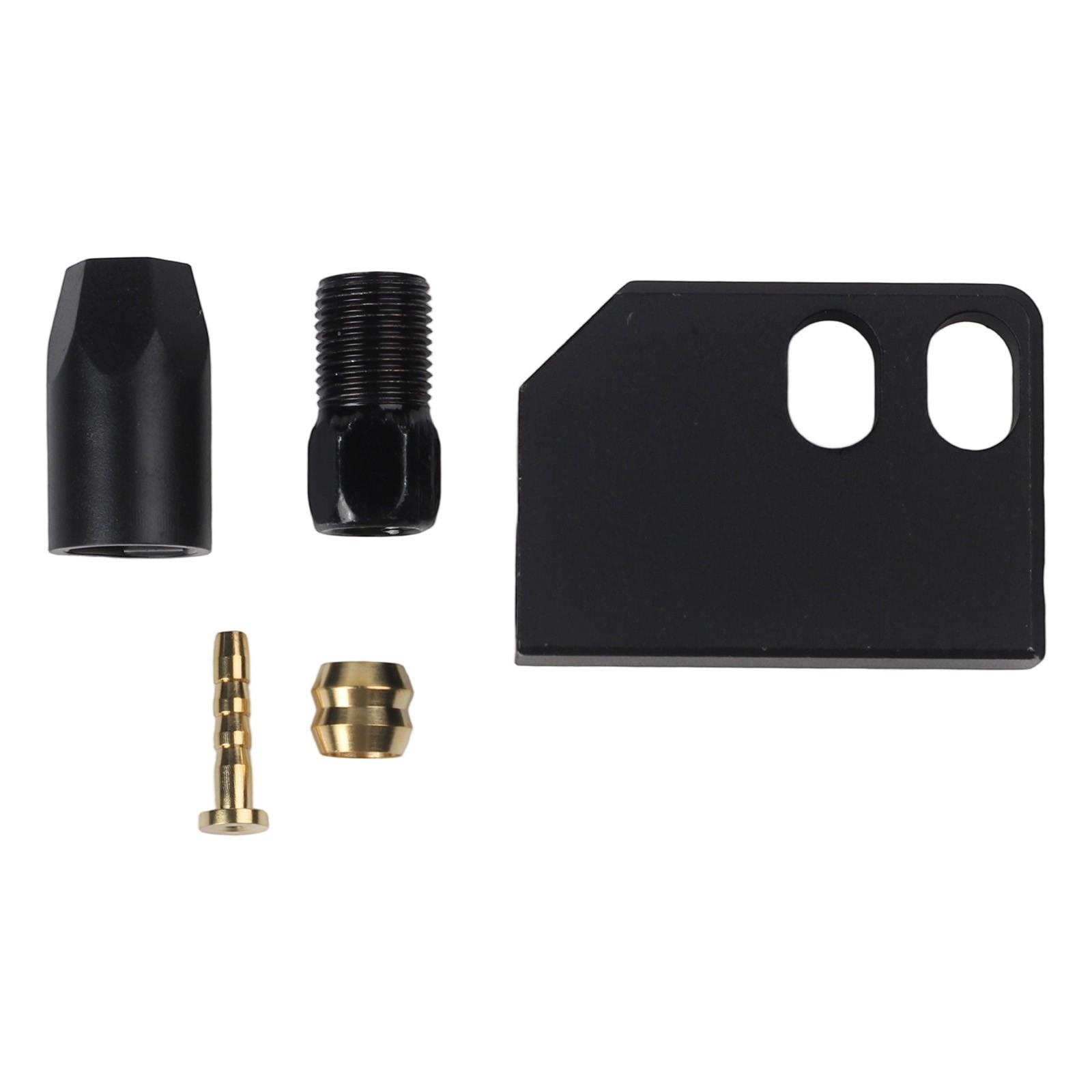 Durable Versatile Jet Black Hydraulic Brake Cable Tee 1 to 2 Adapter Reliable