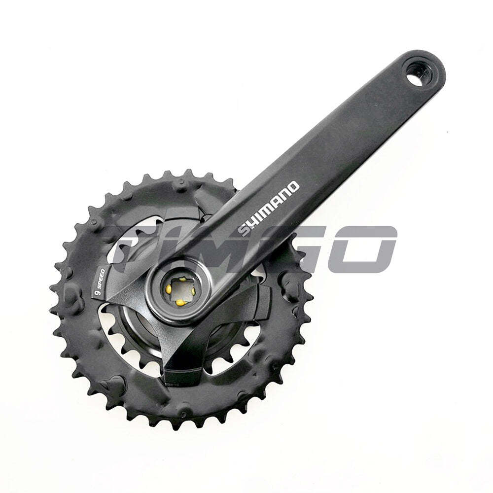 Shimano FC-MT101 2×9 Speed Crankset Double Chainring 36-22T BB-UN101
