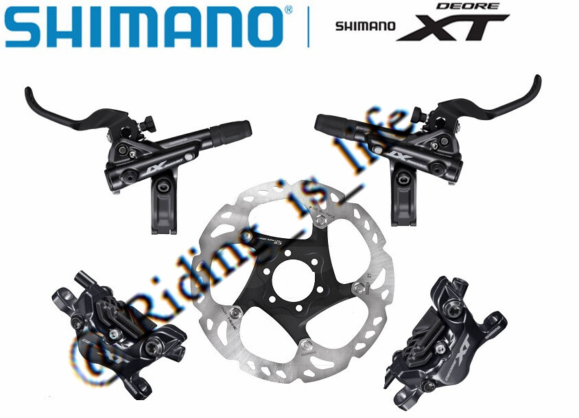 New Shimano XT M8120 BL-M8100/BR-M8120 4-Pistol MTB Brake RT86/MT800 Rotor